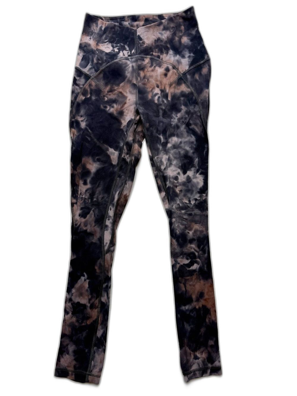 lululemon Tie-Dye High-Rise Leggings - Black & Brown